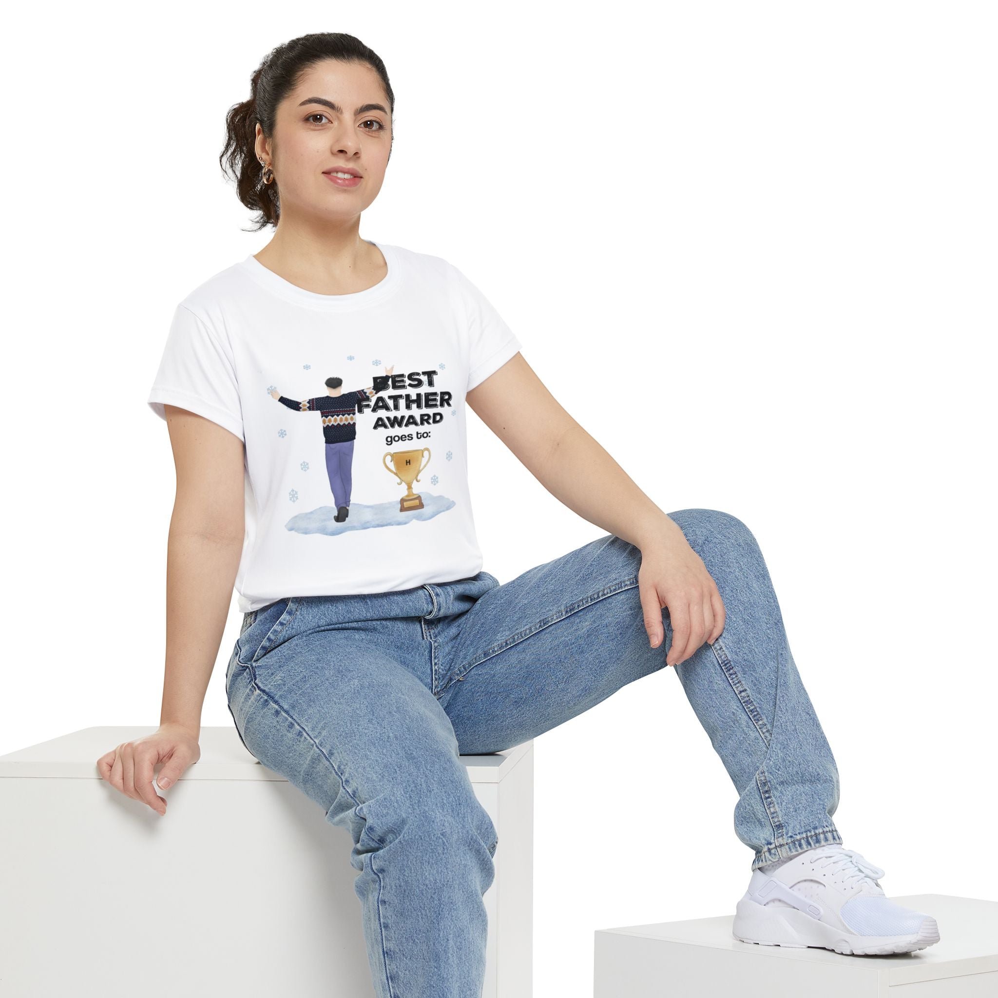 Best father award goes to | Women's Short Sleeve Shirt